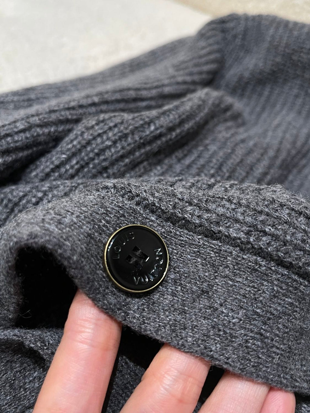 Louis Vuitton Embroidered Signature Cashmere Cardigan #333607