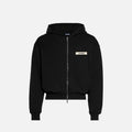 Jacquemus Men's And Women's Spring/fall Fashion Casual Solid Color Hooded Zipper Oversized Sweatshirt Jacket #79531