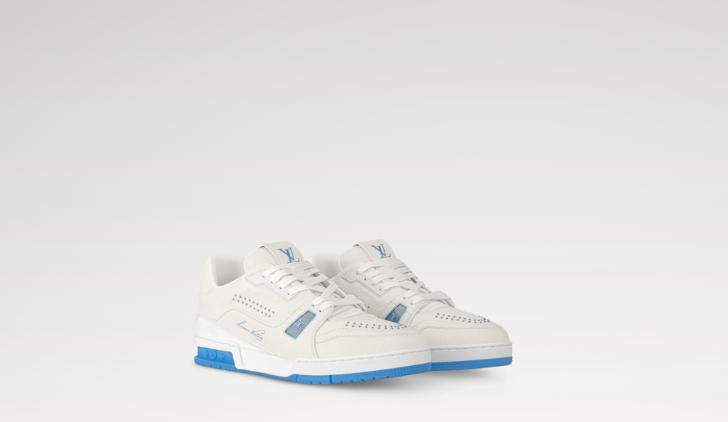 Louis Vuitton Men's & Women's LV Trainer Sneakers All-Season Low-Top Solid-Color Round-Toe Lace-Up Leather Casual Shoes #81532