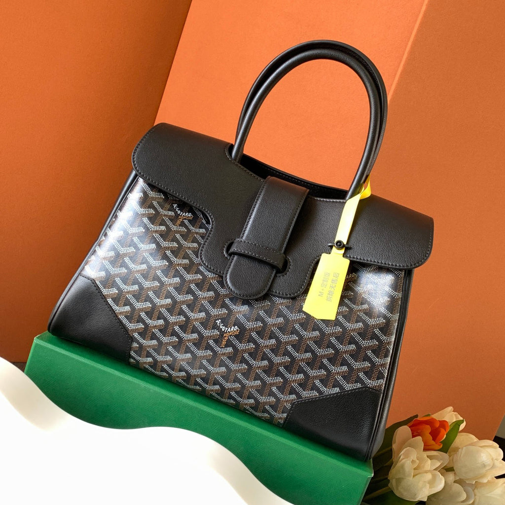 GOYARD Men's And Women's Fashion Classic Color Blocked Print Leather Tote Handbag Bag Bags SAIGOCMMLTY-01CL03P #78819