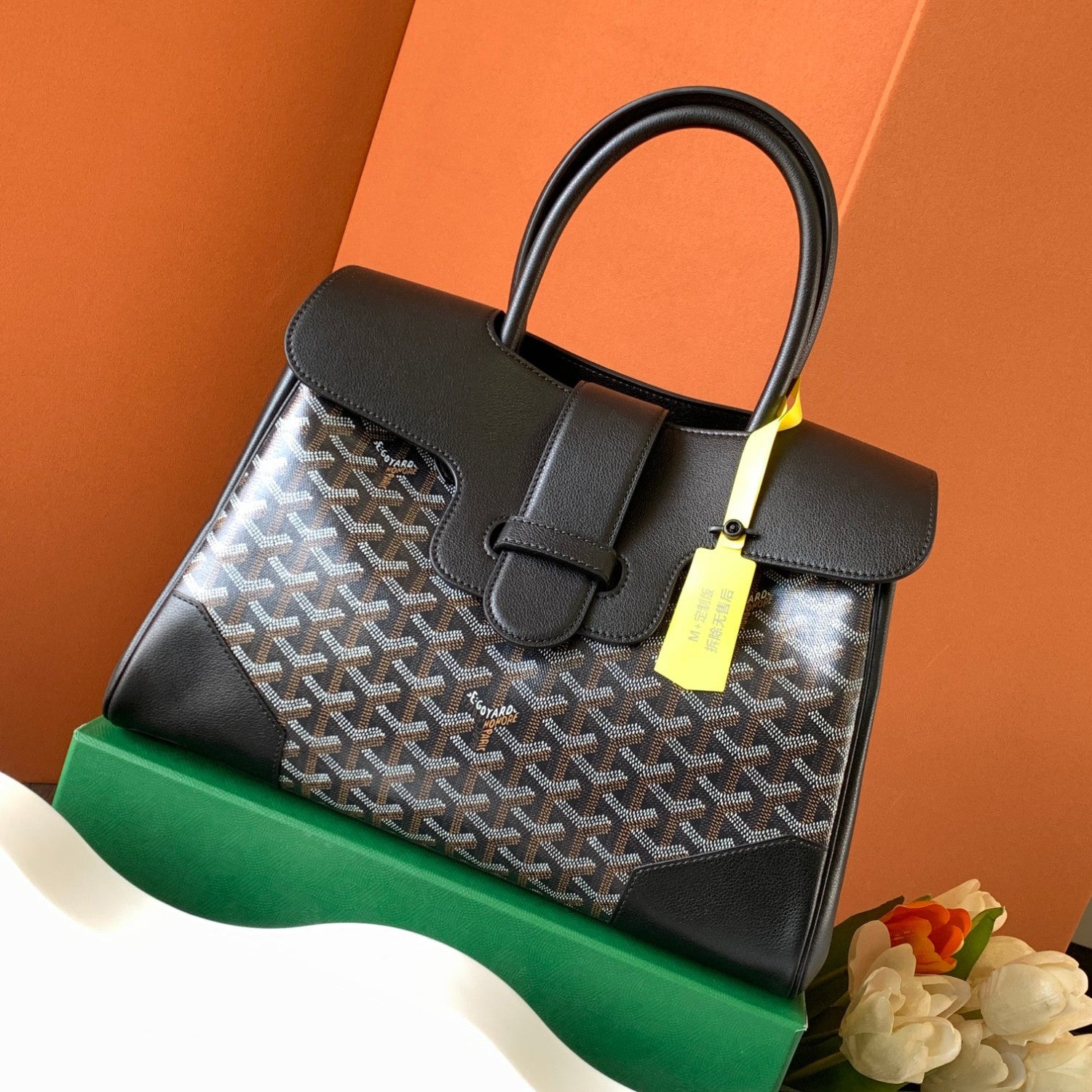 GOYARD Men's And Women's Fashion Classic Color Blocked Print Leather Tote Handbag Bag Bags SAIGOCMMLTY-01CL03P #78819