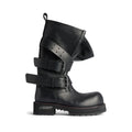 Balenciaga Venom Men's And Women's Solid Color Autumn/winter Round Toe Buckle Cowhide Leather High Top Boots Shoes #78113