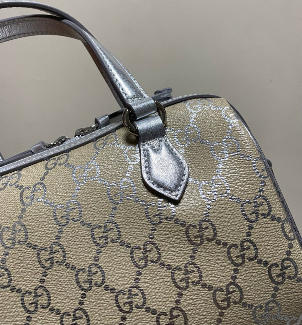 Gucci GG Emblem Small Boston Bag #337066