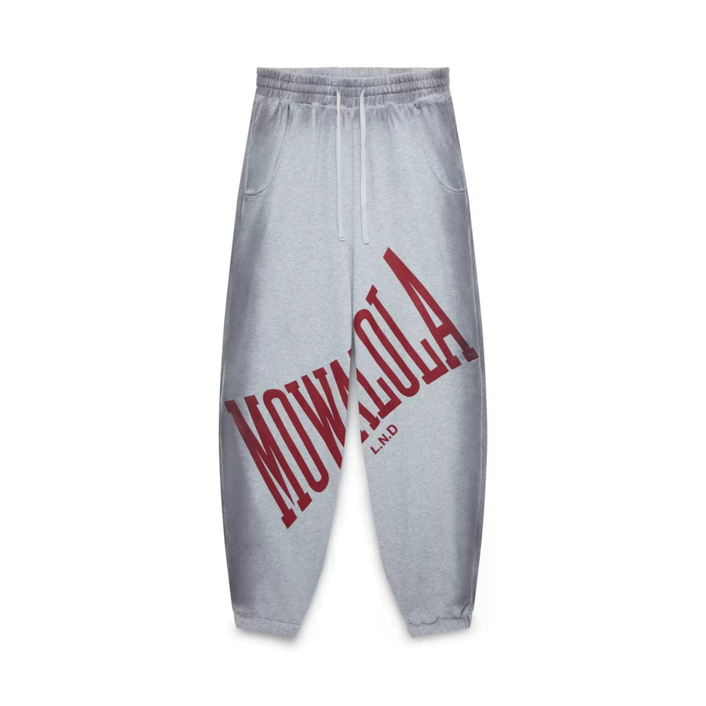 Mowalola Men's Women's Embroidered Four Seasons Solid Color Baggy Sweat Pants Casual Pants Ngvp #1851