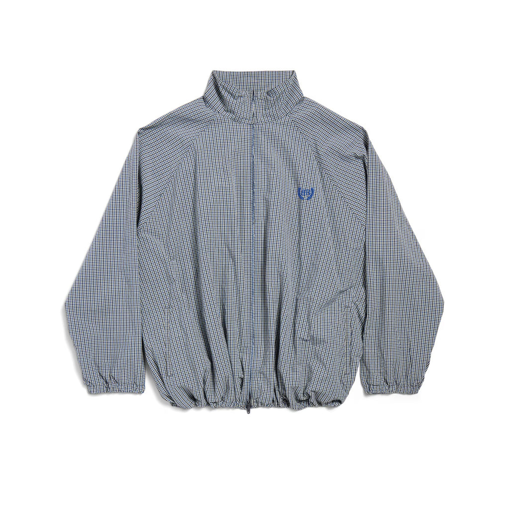 Balenciaga Men's And Women's Fall/Winter Fashion Casual Oversized Drop Shoulder Logo Embroidered Fine Checkered Trench Coat Jacket #78749