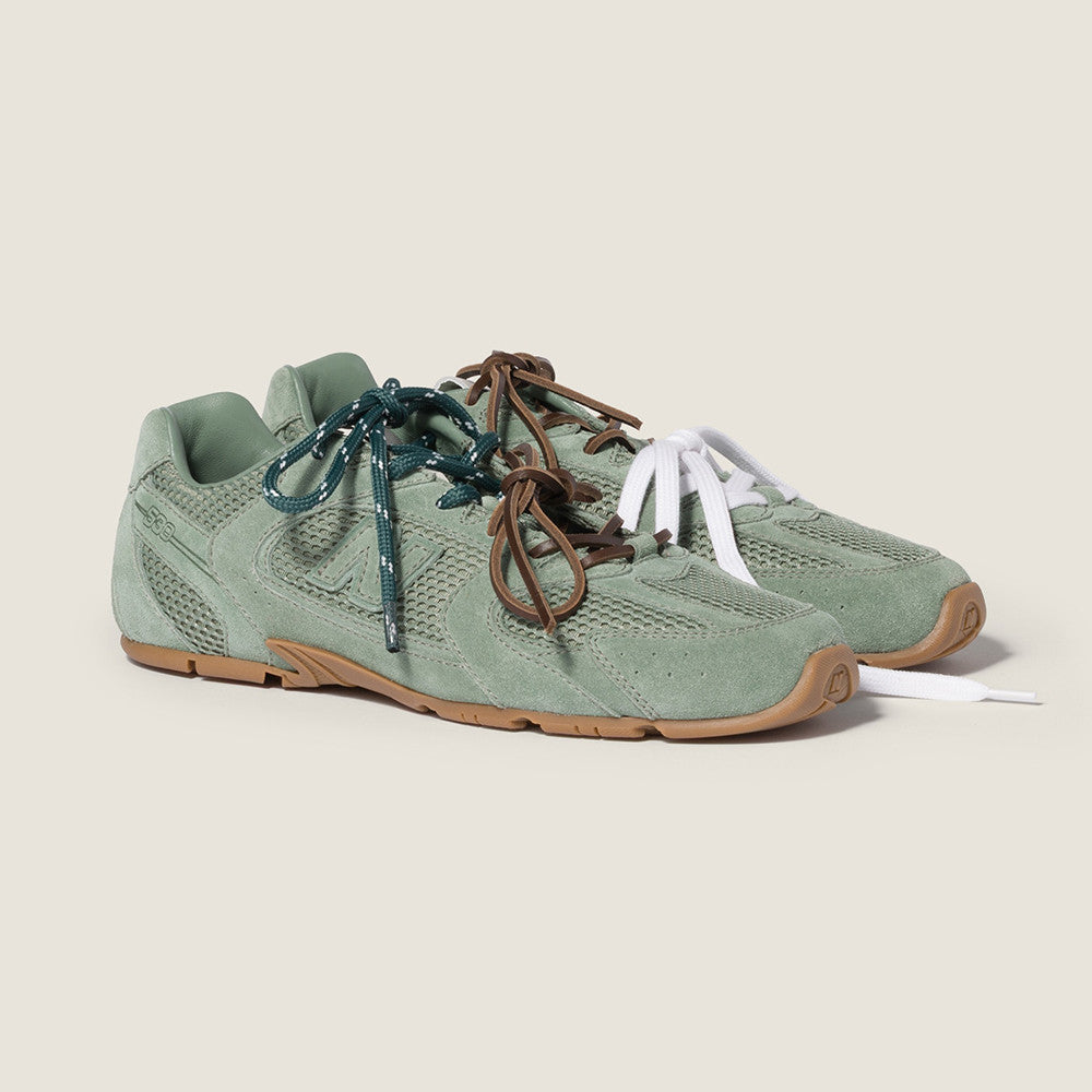 MiuMiu New Balance X MiuMiu 530 Sl Suede And Mesh Sneakers #384881