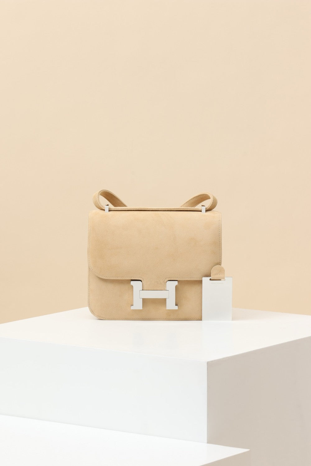 Hermès Suede Backpack Crossbody Bag #381136