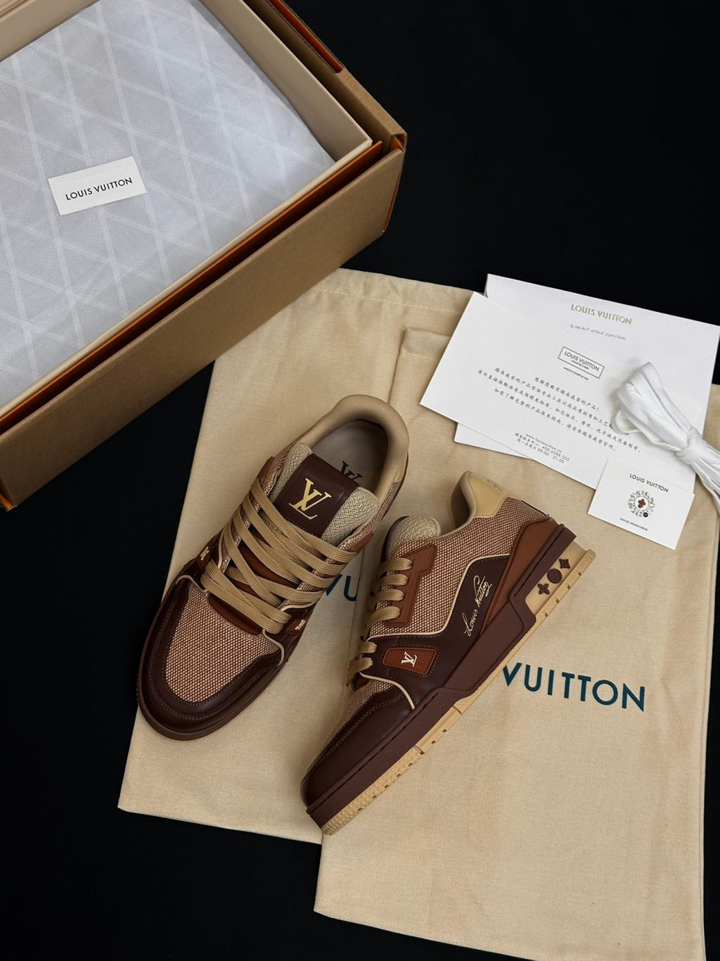 LOUIS VUITTON LV Trainer Sneaker Shoes #378550