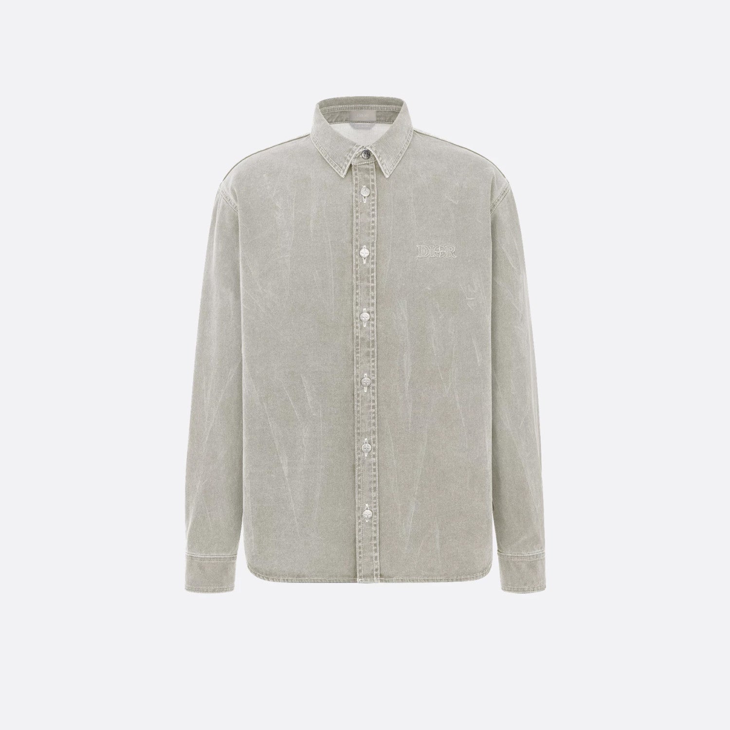 Dior And Stone Island Men's Jacket Shirt Embroidered Logo Lapel Single-breasted Fashion Casual Shirt  #71491