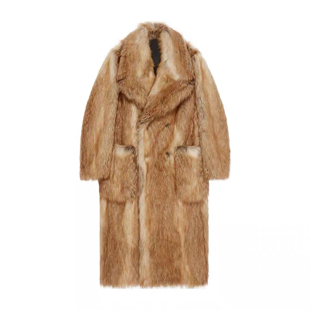 Givenchy Men's Spring. Fall And Winter Solid Color Lapel Double-Breasted Long Long-Sleeved Straight Coat Jacket Ngvp #8278