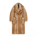 Givenchy Men's Spring. Fall And Winter Solid Color Lapel Double-Breasted Long Long-Sleeved Straight Coat Jacket Ngvp #8278
