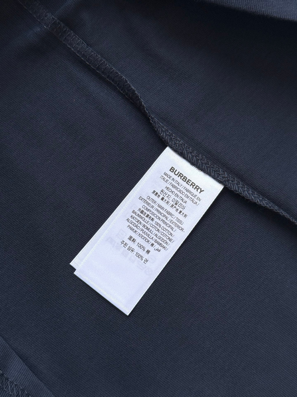 Burberry EKD Cotton T-shirt Navy #336017