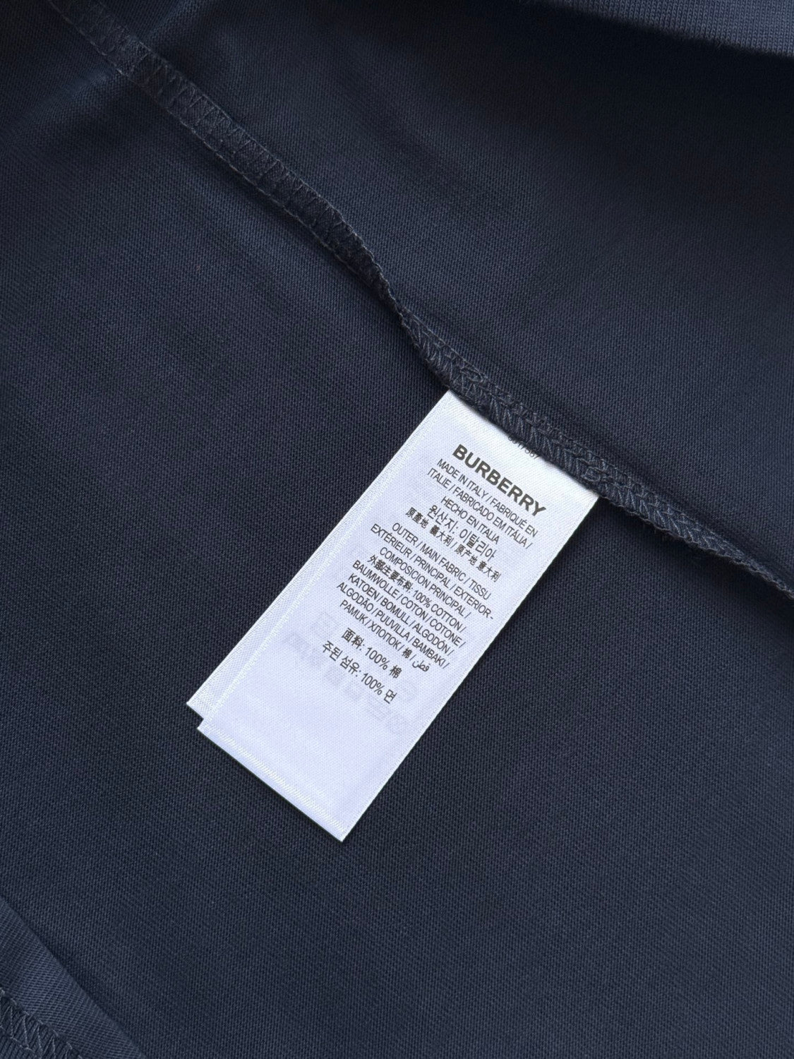 Burberry EKD Cotton T-shirt Navy #336017