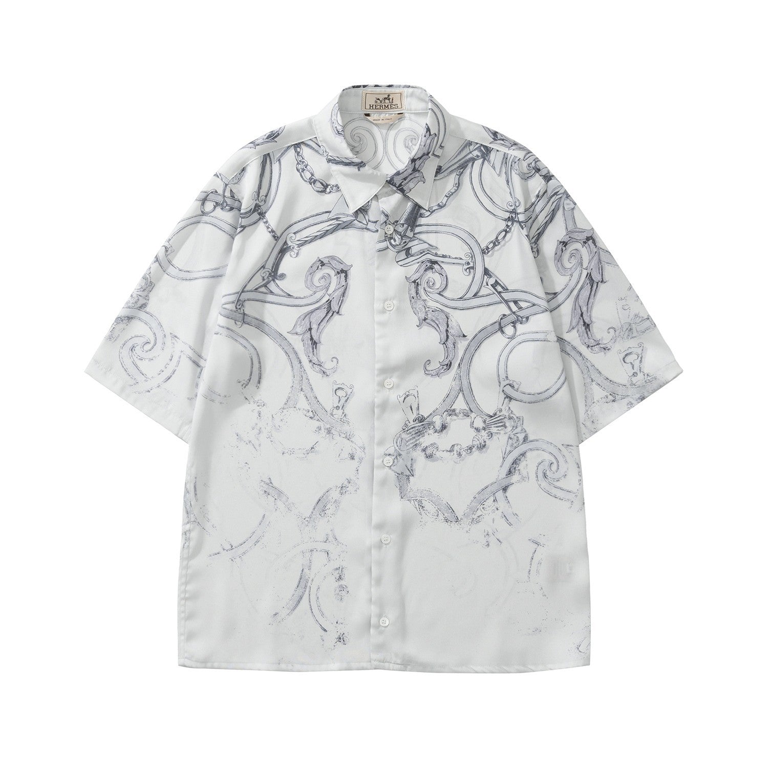 Hermes L'Instruction du Roy Patine Technology Silk Shirt #324920