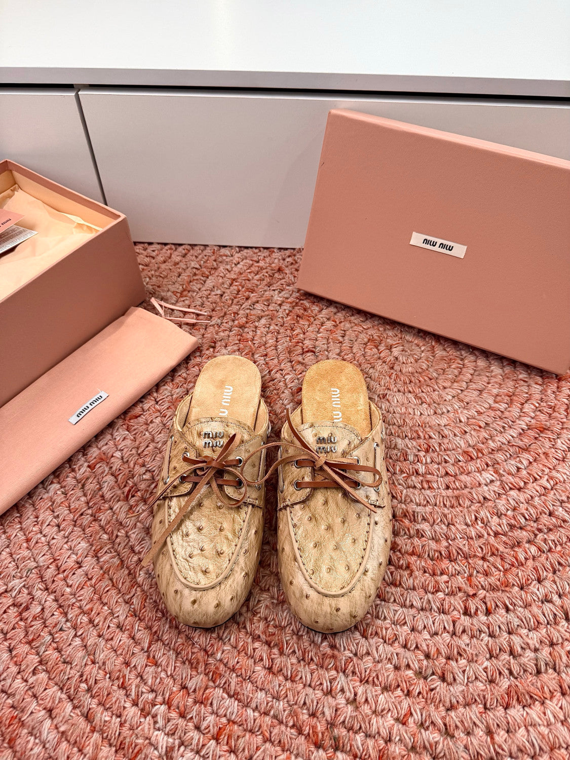 MiuMiu Mesh Mary Jane Shoes #383828
