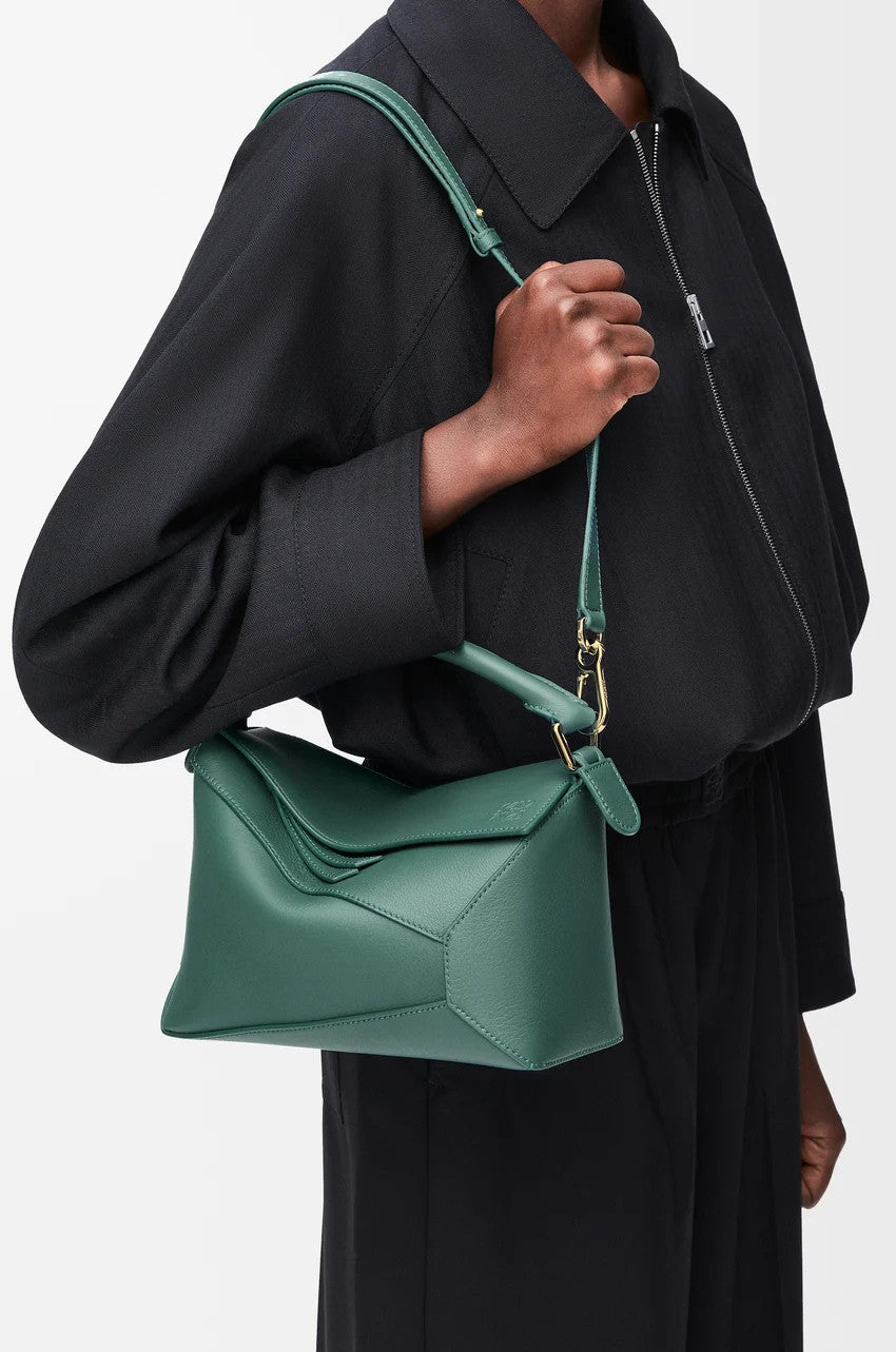 Loewe  Women's Detachable Shoulder Strap Logo Solid Color Small Cowhide Puzzle Handbags Casual Slanting Tote Handbag Bag Bags 0011189438 #76828
