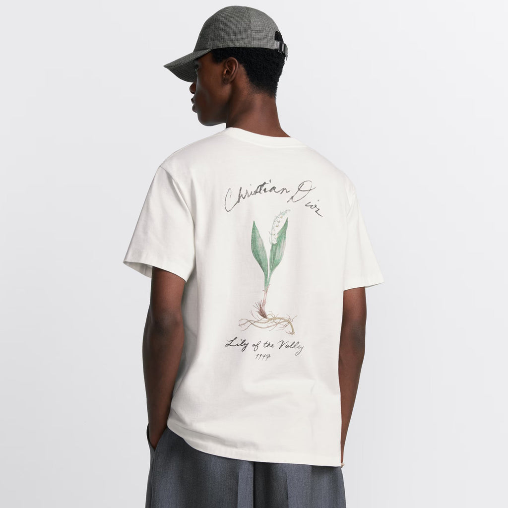 Dior Men's Summer Letter Logo Solid Colour Round Neck Cotton Short Sleeve T-Shirt #99457