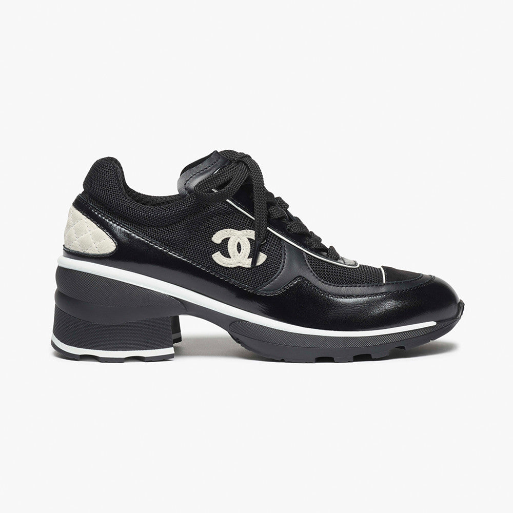 Chanel Sneakers Mixed Fibers Shiny Calfskin Suede Calfskin #335039