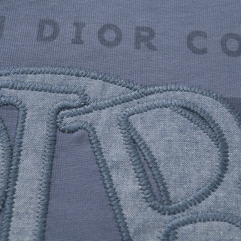 Dior Men's Summer Embroidered Letter Logo Round Neck Cotton Short Sleeve T-Shirt #99357