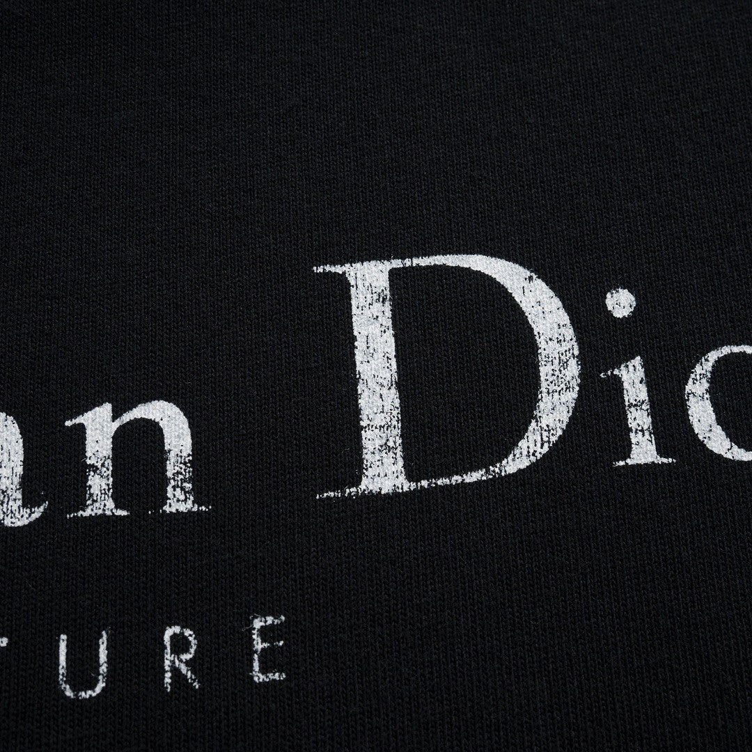 Dior Couture Relaxed-Fit T-Shirt Torn Short Sleeve Solid Colour #96329