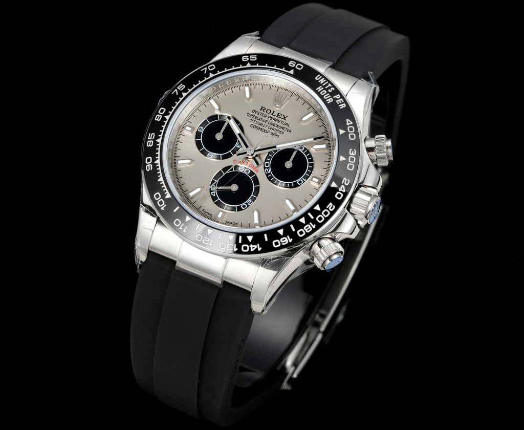 Rolex Men's Classic Solid Color Strap Round Dial Classic Fashion Automatic Mechanical Watch #78121