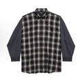 Balenciaga Men's Hybrid Overshirt in Blackgrey #333811