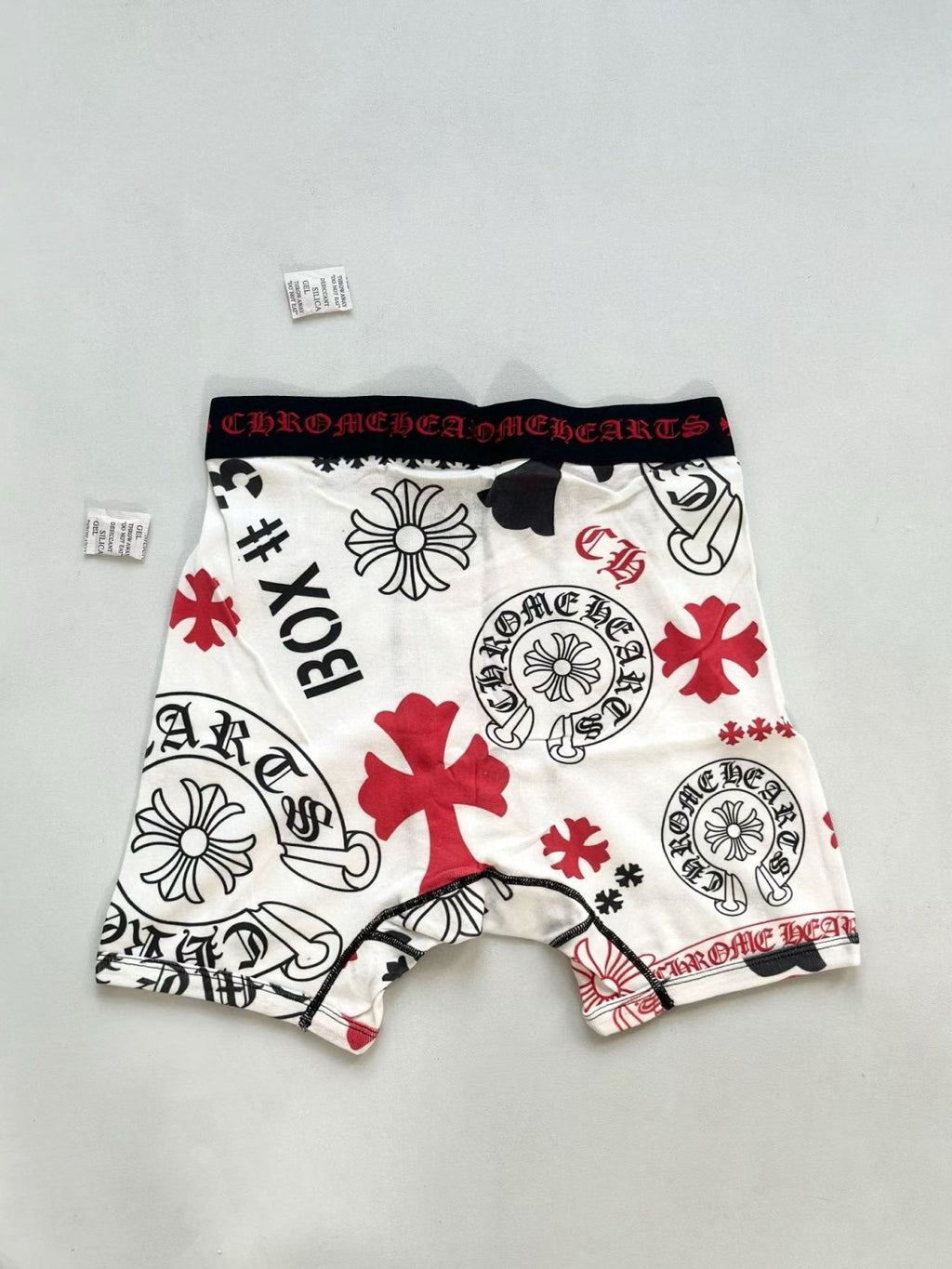 NlGO Chrome Hearts Men's Fashion Casual Logo Print Waistband Stretch Boxer Briefs Underwear #78541