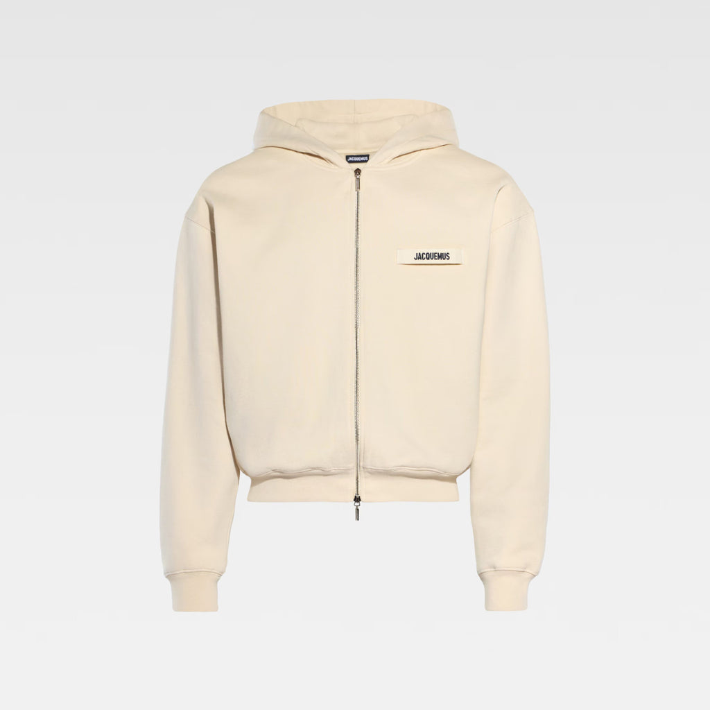 Jacquemus Men's And Women's Spring/fall Fashion Casual Solid Color Hooded Zipper Oversized Sweatshirt Jacket #79531