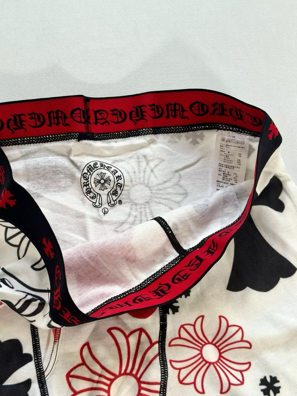 NlGO Chrome Hearts Men's Fashion Casual Logo Print Waistband Stretch Boxer Briefs Underwear #78541