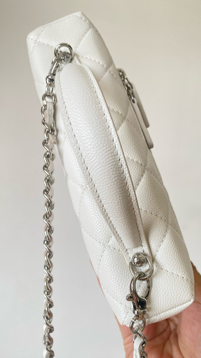 Chanel Women's Fashion Classic Solid Color Diamond Quilted Logo Leather Zipper Chain Shoulder Bag Crossbody Bag Bags AS5740-B22144-94305 #79348