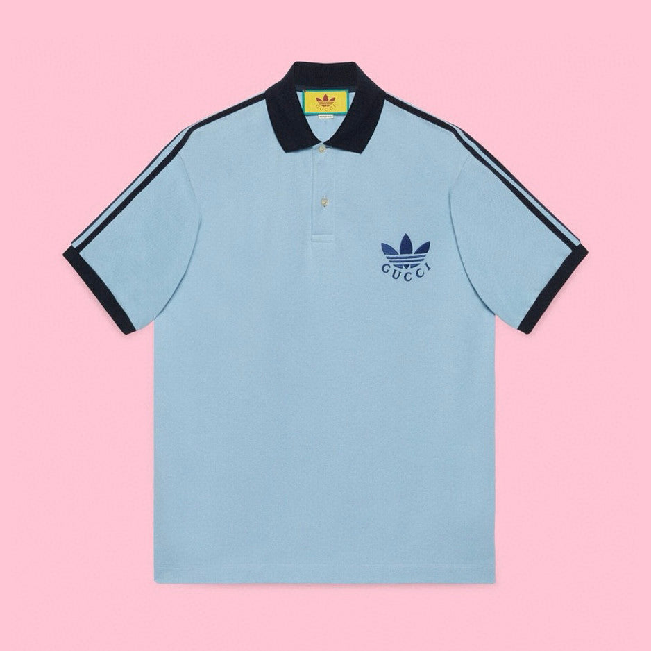 Gucci Men's Summer Decorated Interlocking Double G Label Stretch Cotton Polo Shirt Short Sleeve T-Shirt #99859