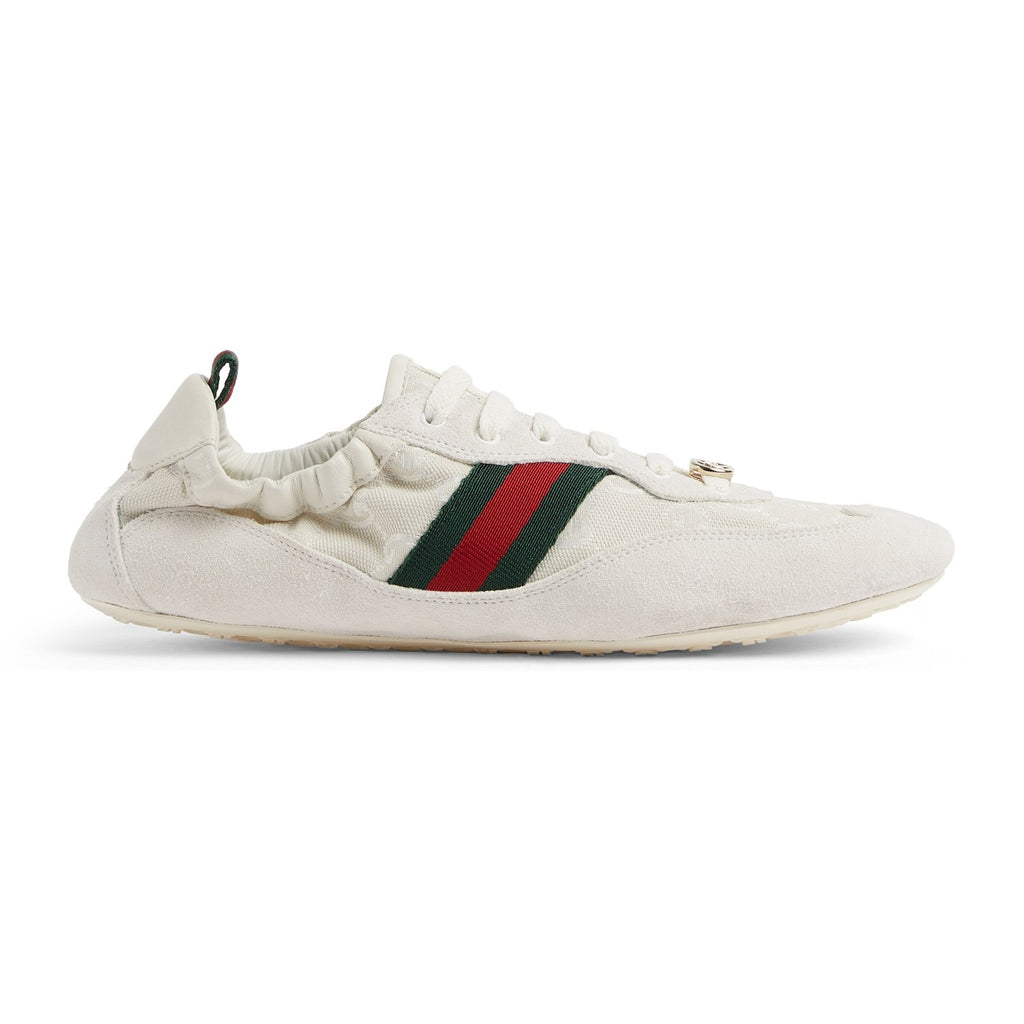 Gucci White GG Canvas Gucci Shift Series Women's Sneakers #333045