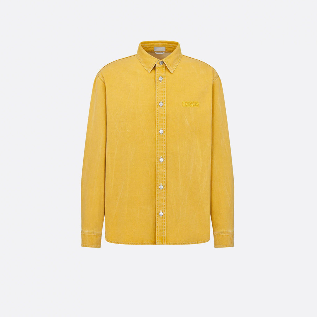 Dior And Stone Island Men's Jacket Shirt Embroidered Logo Lapel Single-breasted Fashion Casual Shirt  #71491