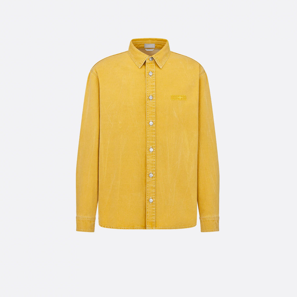 Dior And Stone Island Men's Jacket Shirt Embroidered Logo Lapel Single-breasted Fashion Casual Shirt  #71491