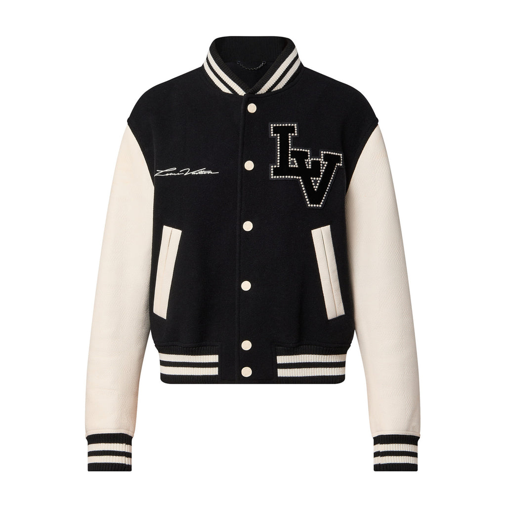 Louis Vuitton Men's Autumn and Winter Color Blocking Logo Letter Printing Long Sleeve Single Breasted Baseball Jacket #98859