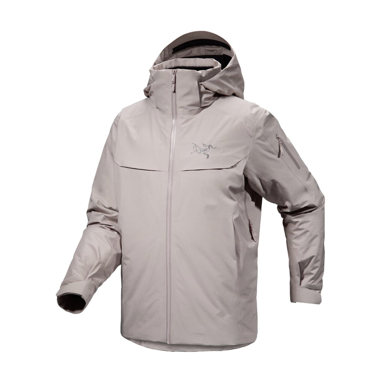 Arcteryx Men's Autumn And Winter Solid Color Zipper Waterproof Windproof Long-Sleeved Hooded Puffer Down Jacket #74124
