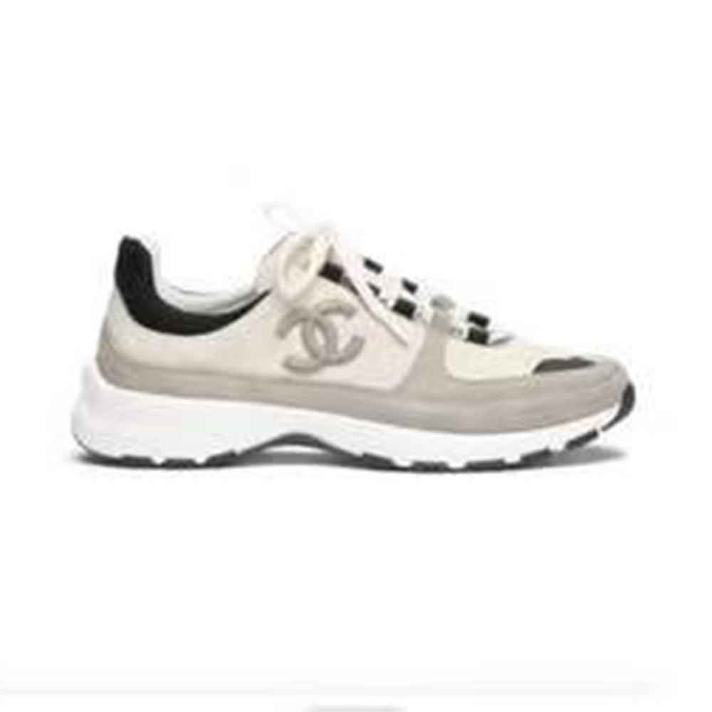 Chanel Calfskin and Suede Calfskin Sneakers #377374