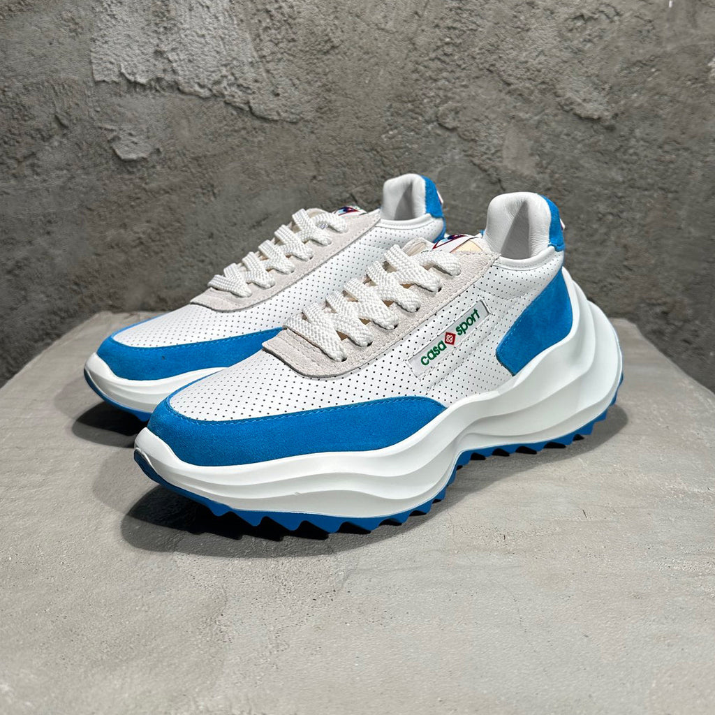 Casablanca Men's And Women's Spring/Fall Fashion Casual Round Toe Lace Up Breathable Leather Thick Sole Low Top Sneakers Shoes #78791