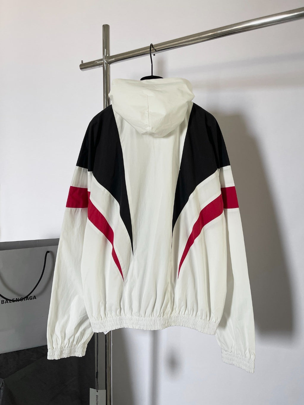 Balenciaga 3B Sports Icon Tracksuit Men's Spring Autumn Tech Poplin Zip Hooded Jacket #99545