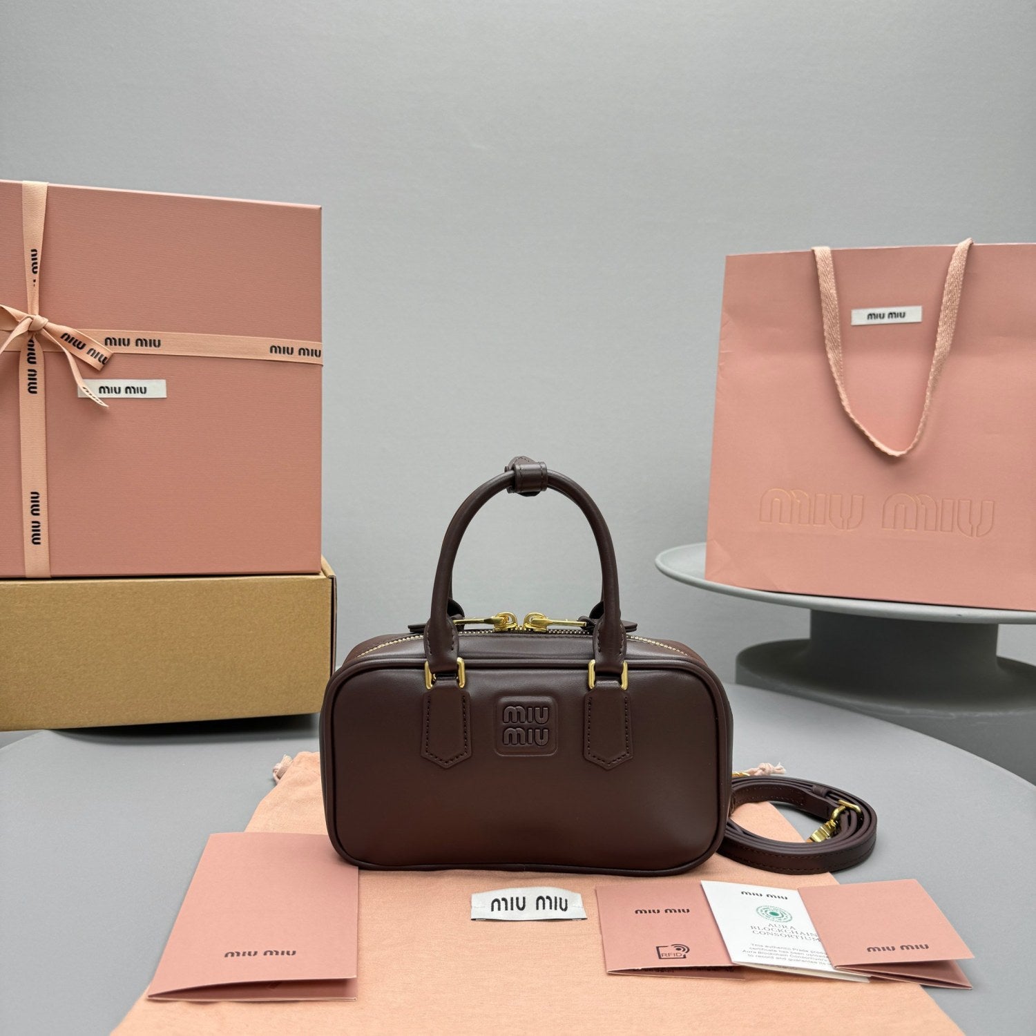 MiuMiu Arcadie Leather Mini Handbags Women's Fashion Cute Size Casual Tote Crossbody Bags Shoulder Handbag Bag Bags 5BP088 #71864