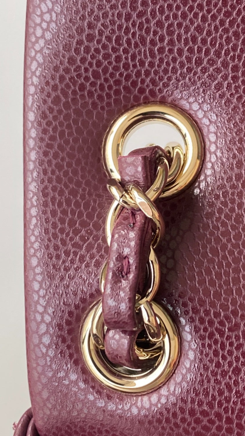 Chanel Women's Duma Bordeaux Red Leather Frog Large Backpack #332640