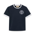 Gucci Men's Summer Letter Embroidery Knit Cotton Round Neck Short Sleeve Solid Color Fitted T-Shirt #71359