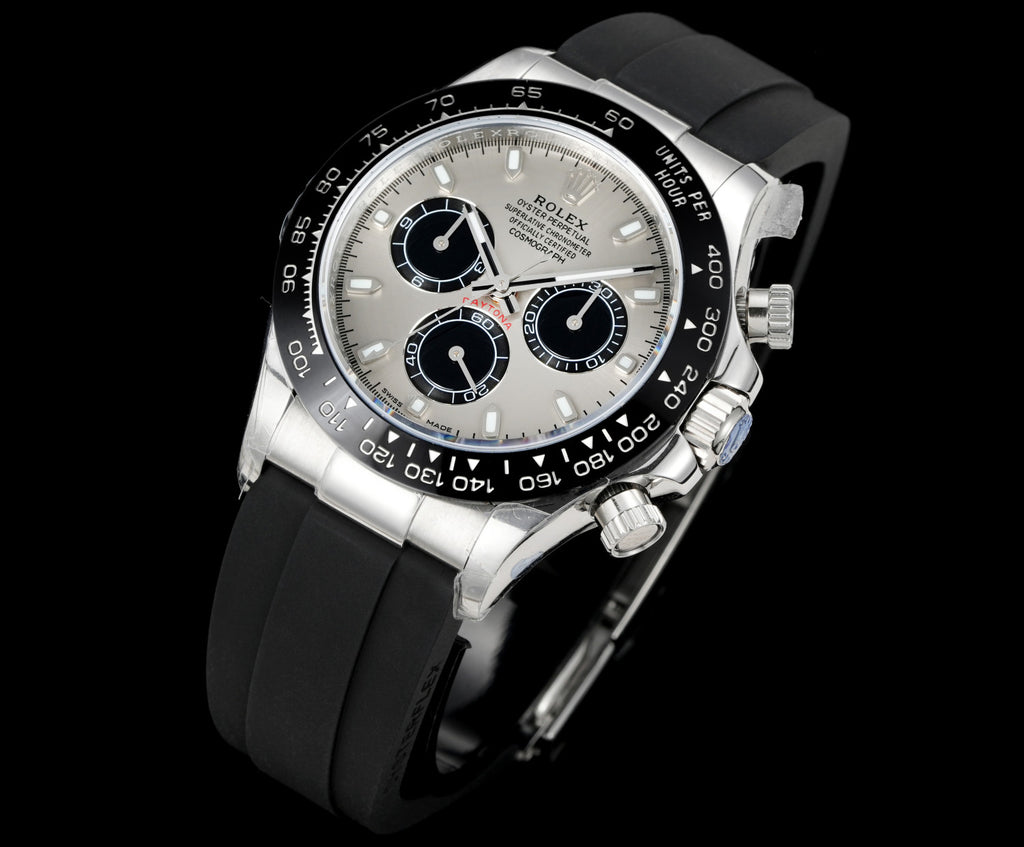 Rolex Men's Classic Solid Color Strap Round Dial Classic Fashion Automatic Mechanical Watch #78121