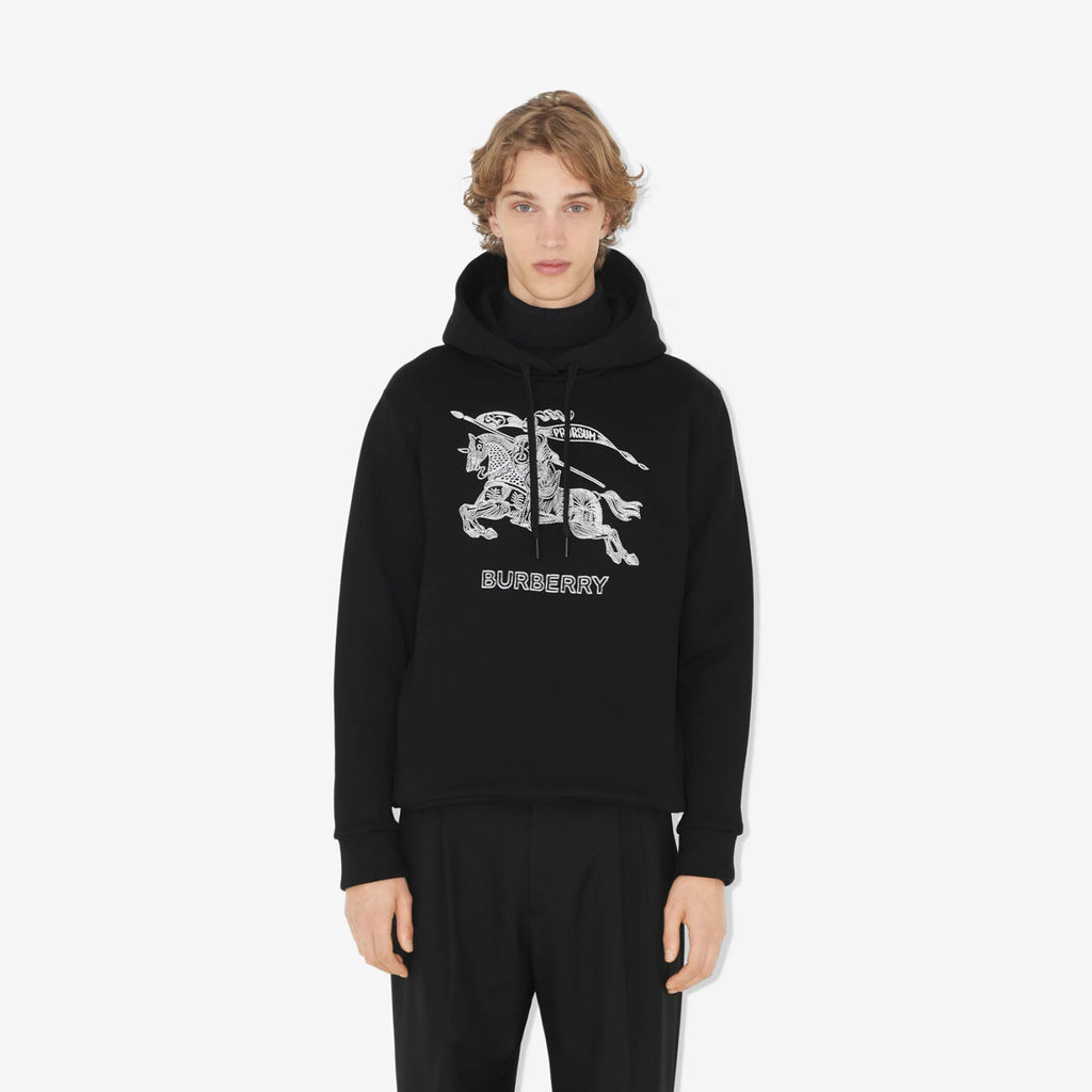Burberry Embroidered Knight Pattern Hooded Sweatshirt Pullover #96225