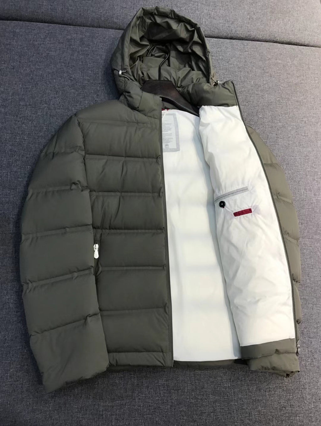 Brunello Cucinelli Men's Winter Fashion Classic Premium Business Casual Detachable Hood Double Zip Down Jacket #79549