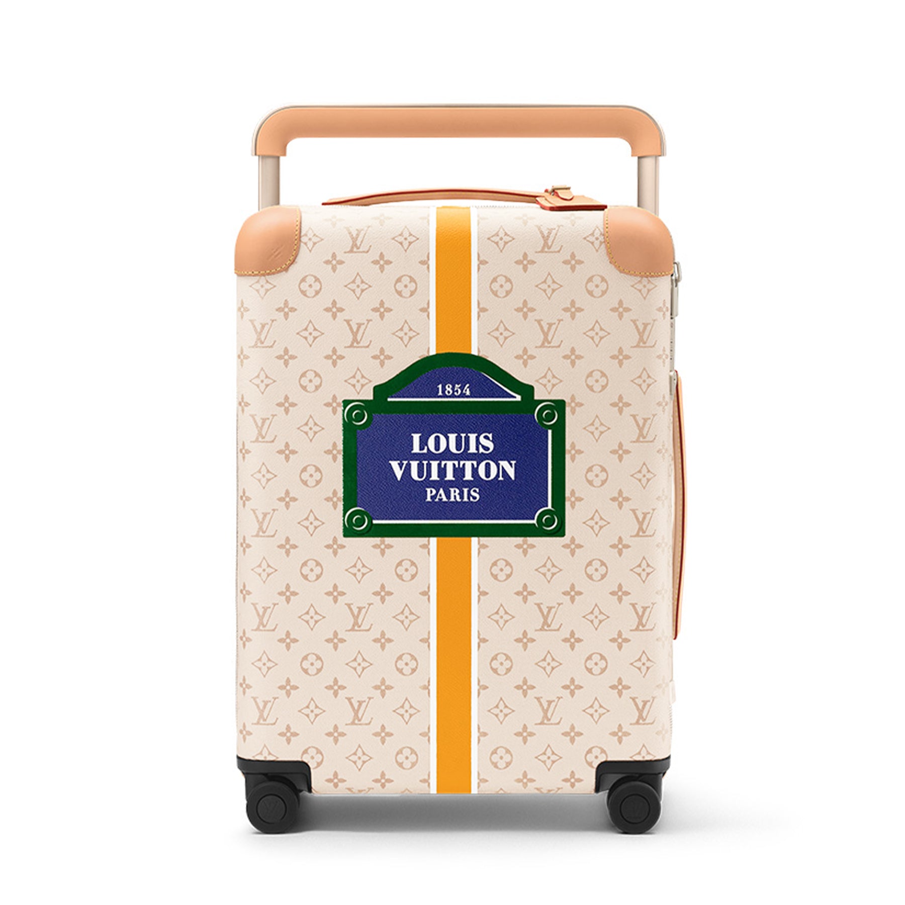 Louis Vuitton Horizon Beige Men's/women's 55cm Beige Alphabet Canvas Trolley Suitcase Fashion Luggage Box Bag Bags M10280 #82128A