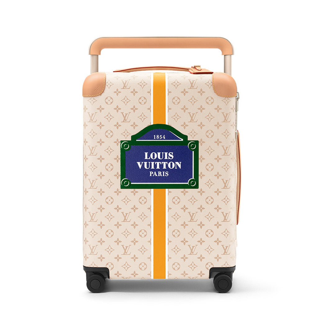 Louis Vuitton Horizon Beige Men's/women's 55cm Beige Alphabet Canvas Trolley Suitcase Fashion Luggage Box Bag Bags M10280 #82128A