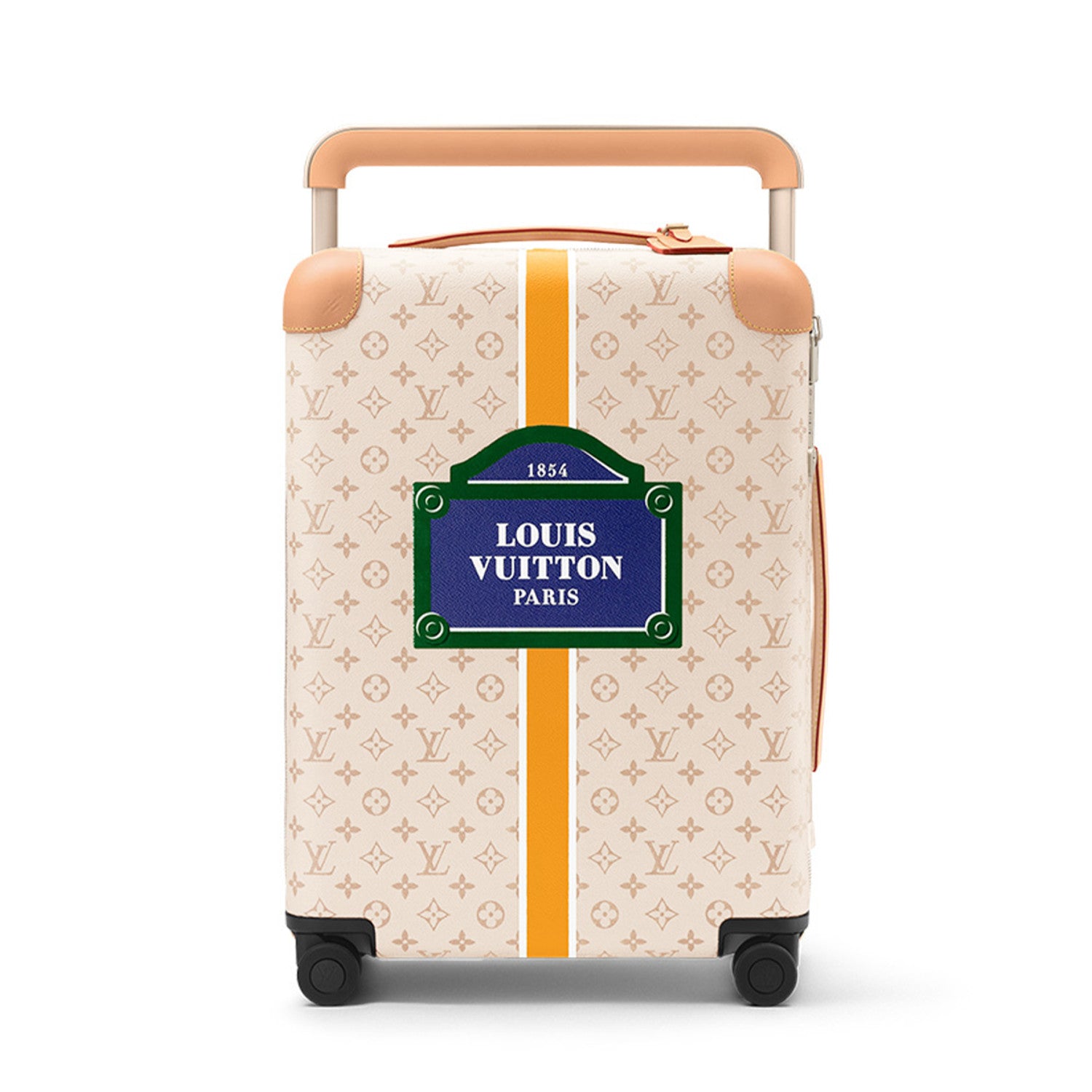 Louis Vuitton Horizon Beige Men's/women's 55cm Beige Alphabet Canvas Trolley Suitcase Fashion Luggage Box Bag Bags M10280 #82128A