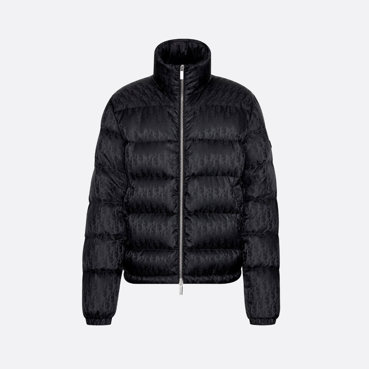 Dior Top-quality Version Men's Winter Solid Color Logo Full Print Zipper Collar Down Long Sleeve Puffer Down Jacket #334786
