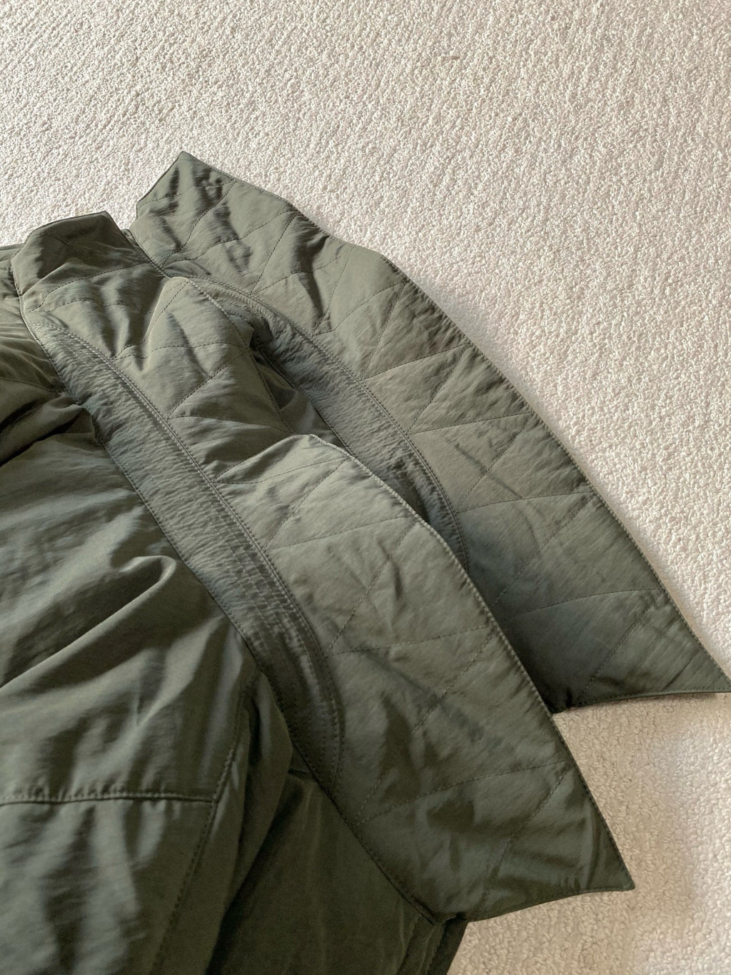 Bottega Veneta Men's Spring/Fall Knit Leather Collar Two-Way Zipper Technical Fabric Solid Color Long Down Jacket Ngvp #2568